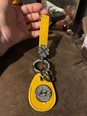 Yellow Crystal Hyundai Accent Keychain Strap